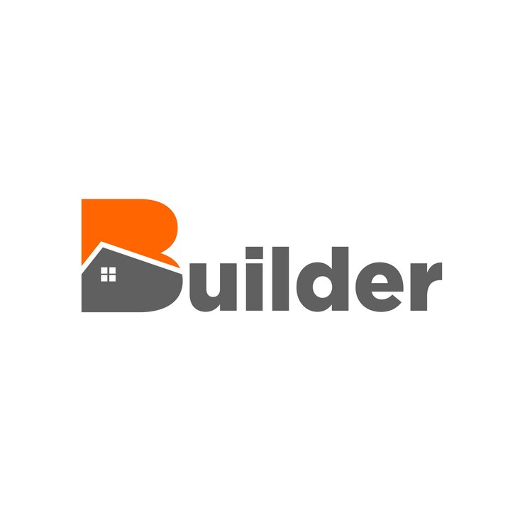 Vector logotipo del constructor para el negocio inmobiliario