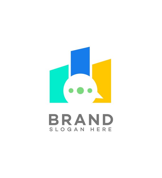 el logotipo del consultor inmobiliario el signo de identidad el símbolo de la plantilla