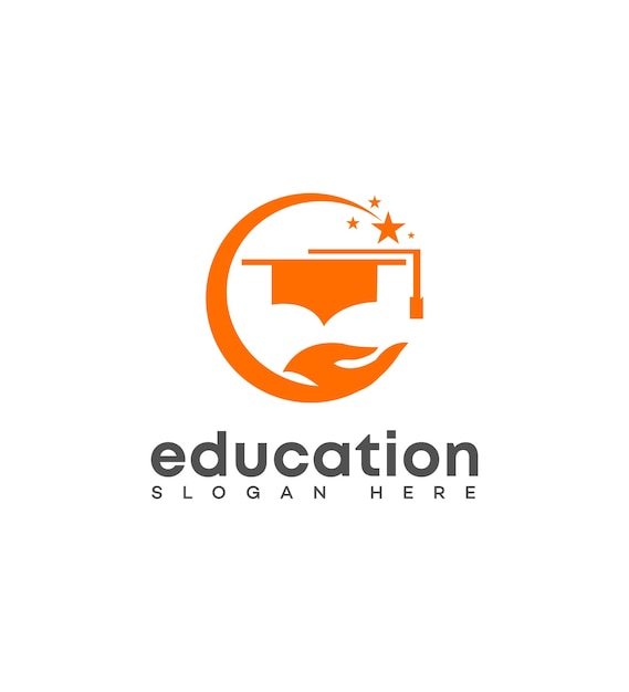el logotipo de la consultoría de educación el signo de identidad el símbolo de la plantilla