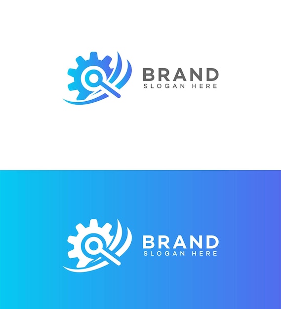 el logotipo de la consultoría de ingeniería el signo de identidad el símbolo de la plantilla