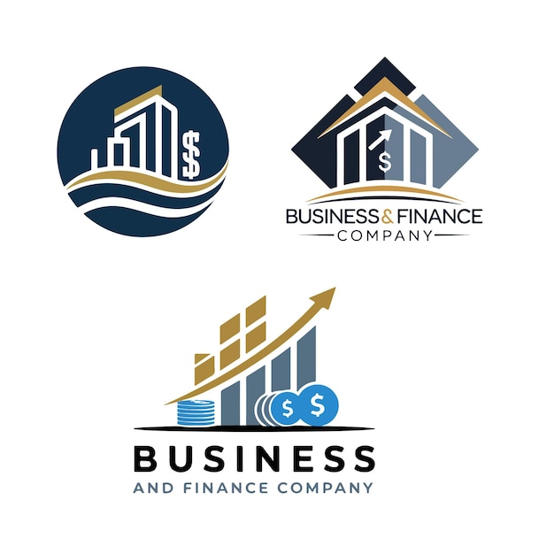 El logotipo de la consultoría de negocios de la barra estadística en ascenso