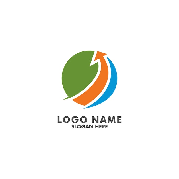 Logotipo de consultoría de negocios moderno, plantilla de vector de logotipo de consulta