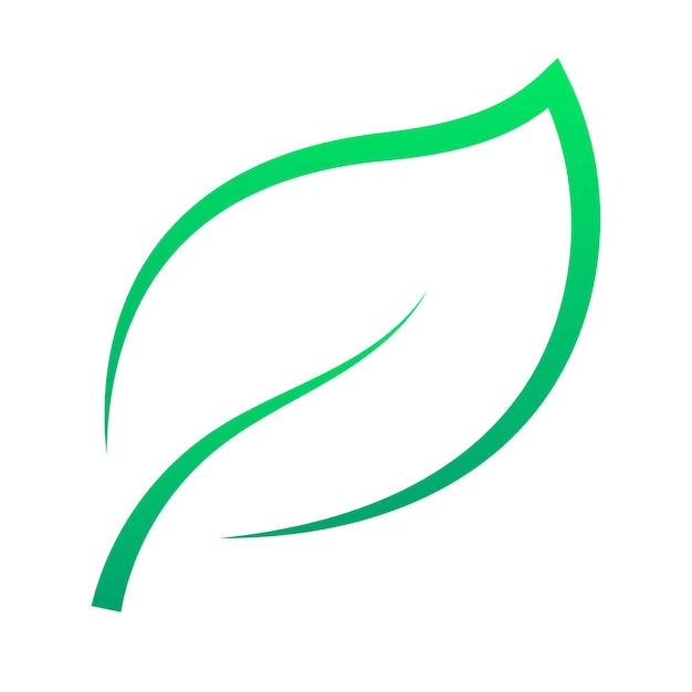 Logotipo de contorno de hoja