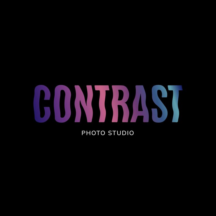 logotipo de contraste para un estudio fotográfico