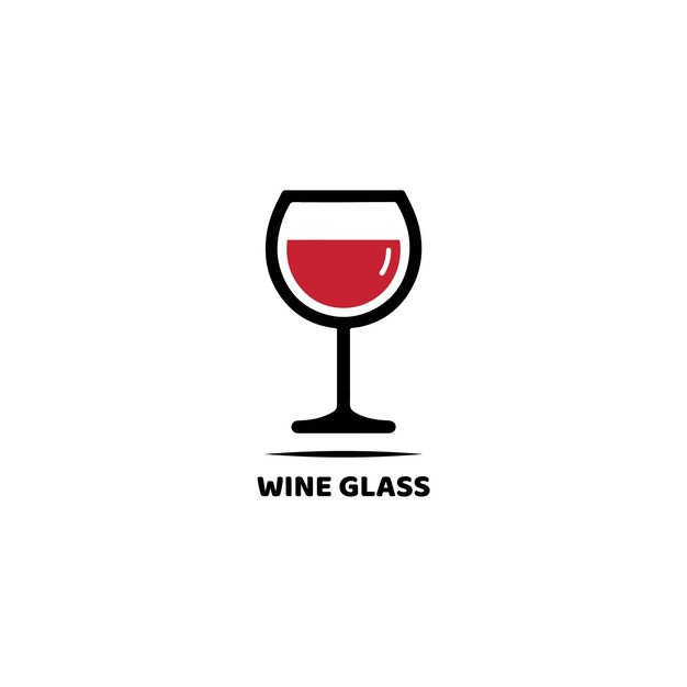 Logotipo de la copa de vino