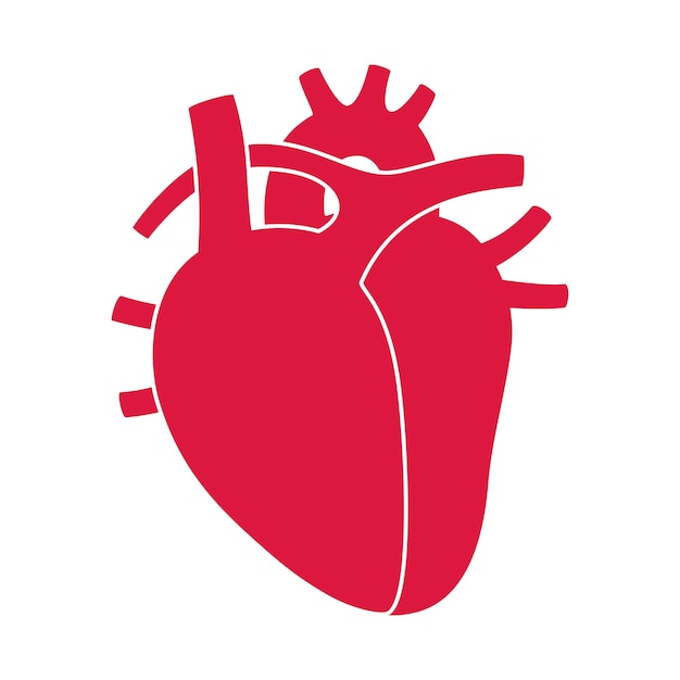 Logotipo del corazón humano