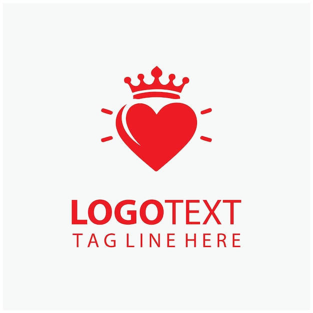 El logotipo de la corona del corazón