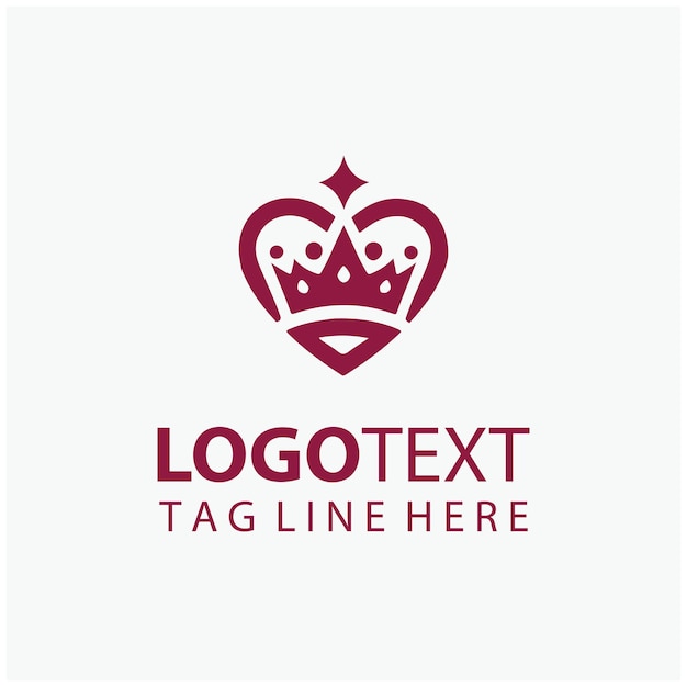 El logotipo de la corona del corazón