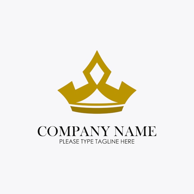 logotipo de la corona para la empresa de joyería