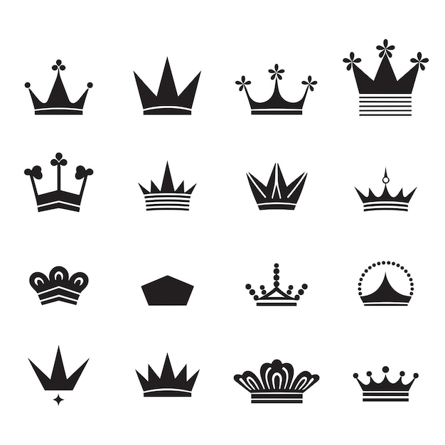 El logotipo de la corona en un estilo minimalista moderno