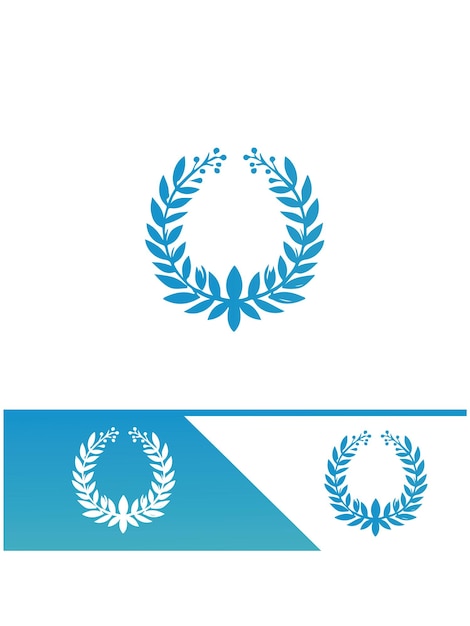 El logotipo de la corona de laurel