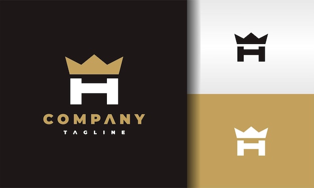 Logotipo de la corona de la letra H