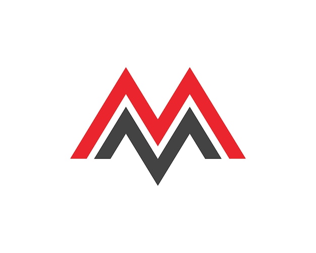 Logotipo corporativo de la letra M de la empresa