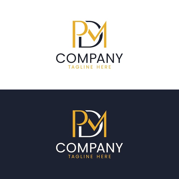 logotipo corporativo de las letras pdm
