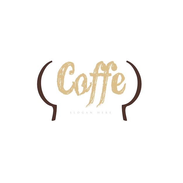 El logotipo de la cosecha de café