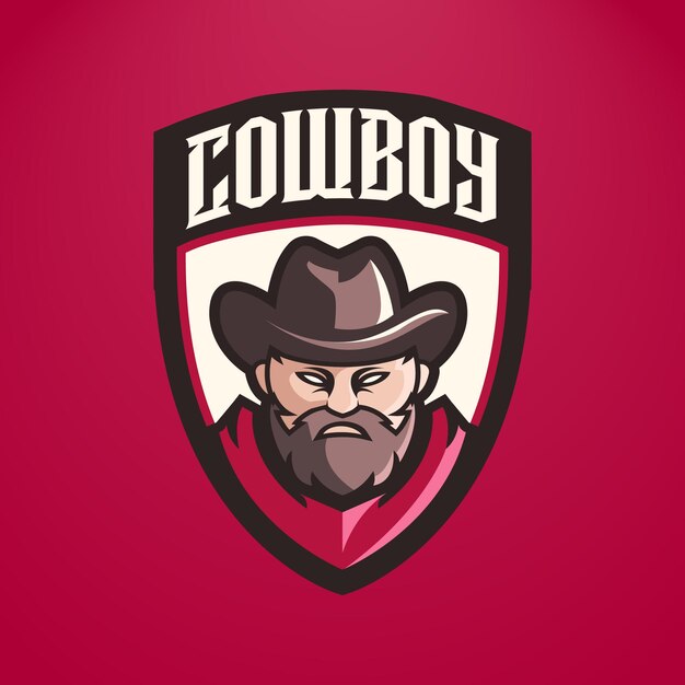 Vector el logotipo de cowboy esport