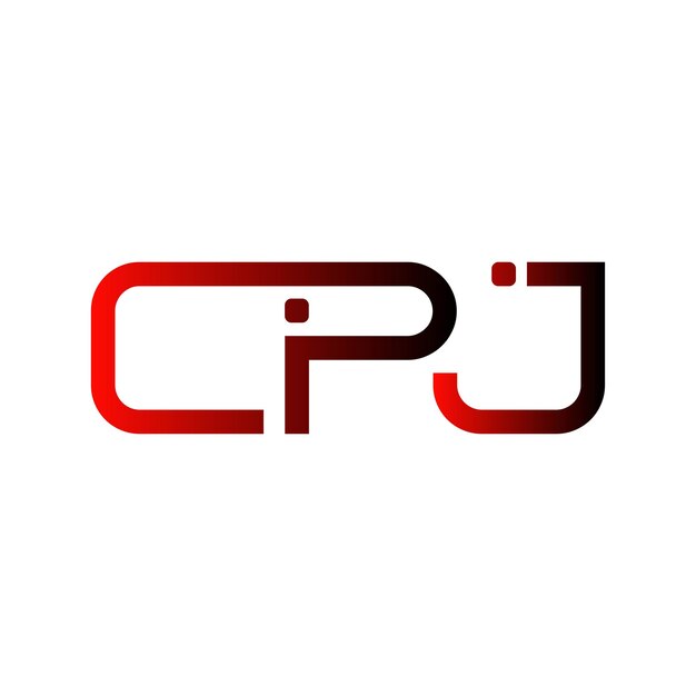 El logotipo de CPJ es un monograma de la marca CPJ, con las iniciales CPJ, un logotipo sencillo, elegante y creativo.