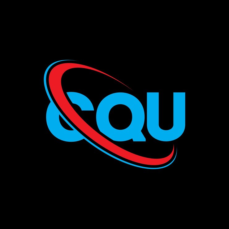 Vector logotipo de cqu cqu letra cqu diseño de logotipo de letra cqu iniciales cqu logotipo vinculado con círculo y monograma en mayúsculas logotipo cqu tipografía para negocios de tecnología y marca inmobiliaria