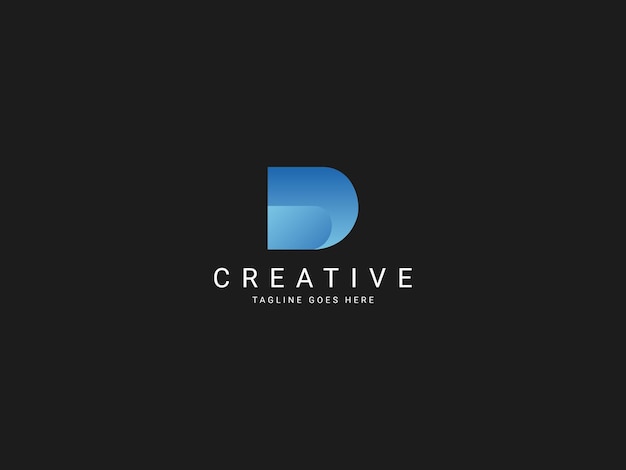El logotipo Creative Blue D