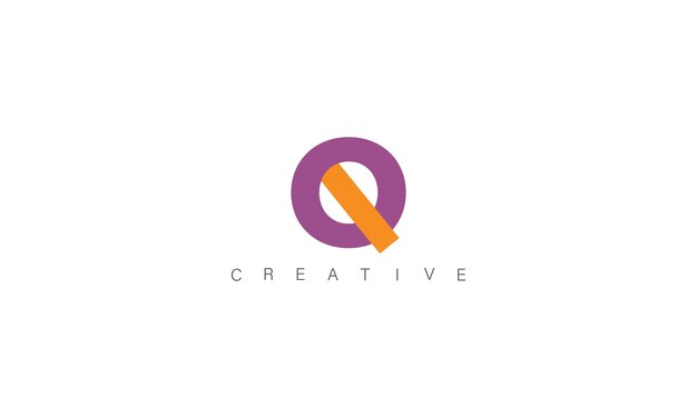 Vector el logotipo de creative q latter