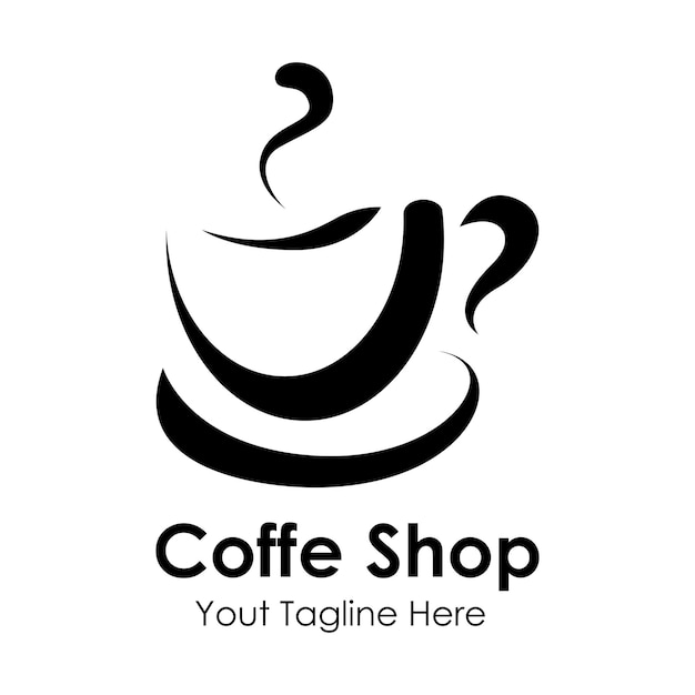 El logotipo creativo del café