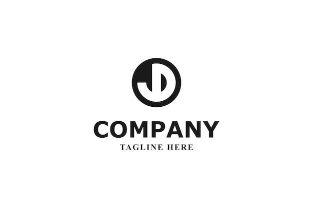 logotipo creativo con d en un círculo