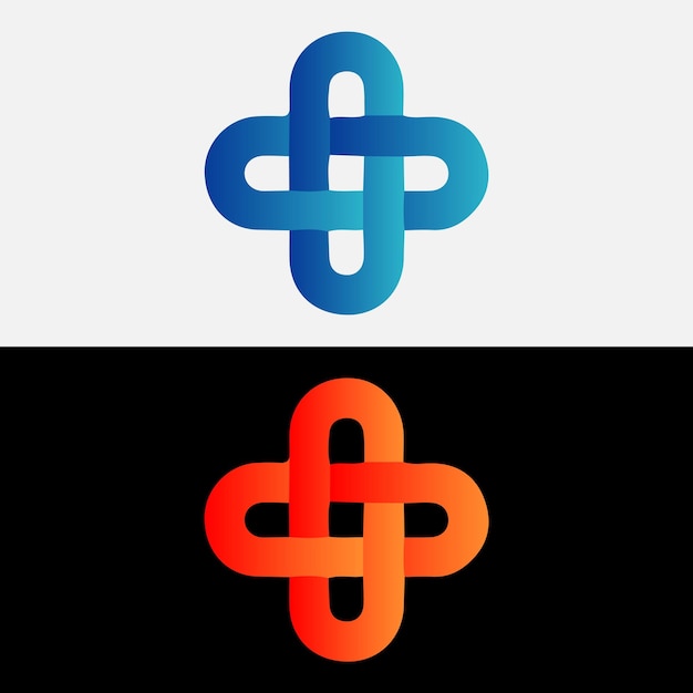Logotipo creativo para una empresa de tecnología y servicios de salud de estilo moderno único