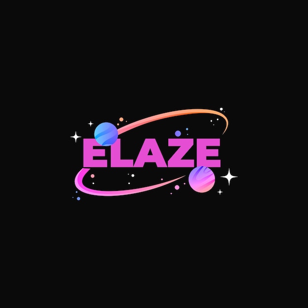 El logotipo creativo de la galaxia del amplificador espacial