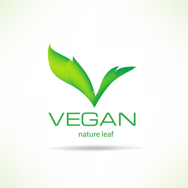 logotipo creativo hoja verde concepto ecológico ilustración vectorial
