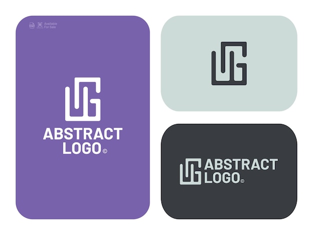 Logotipo creativo inicial de los Estados Unidos
