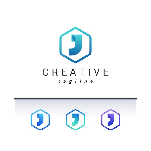 Logotipo creativo de la letra J