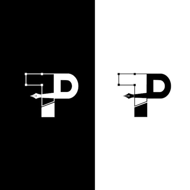 Logotipo creativo de la letra T y P Plantilla de logotipo de diseñador gráfico Logotipo T y P