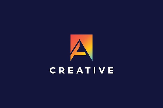 Logotipo creativo de la letra A