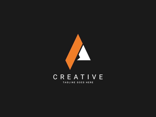 Logotipo creativo de la letra A