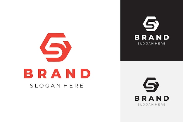 Logotipo creativo limpio y simple para la marca empresarial moderna