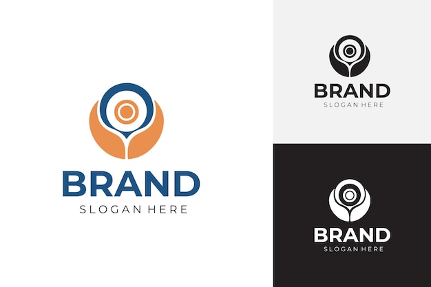 Logotipo creativo limpio y simple para la marca empresarial moderna