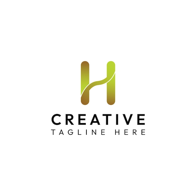logotipo creativo del logotipo de la letra H
