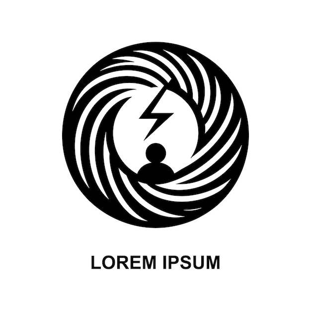 un logotipo creativo sobre un fondo blanco