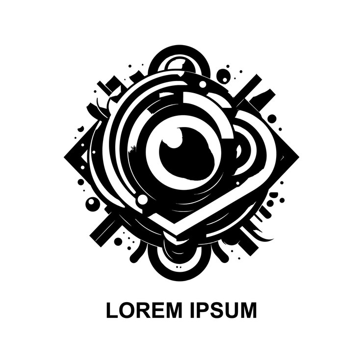 Vector un logotipo creativo sobre un fondo blanco