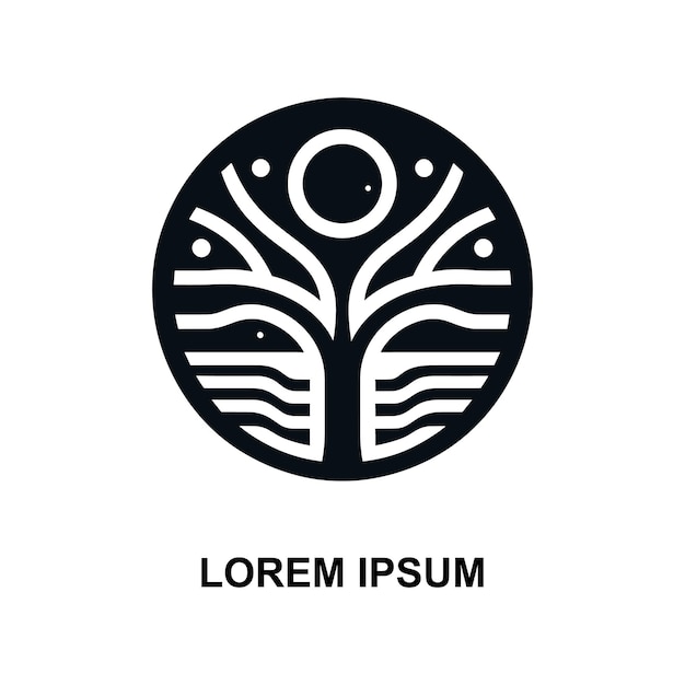 un logotipo creativo sobre un fondo blanco