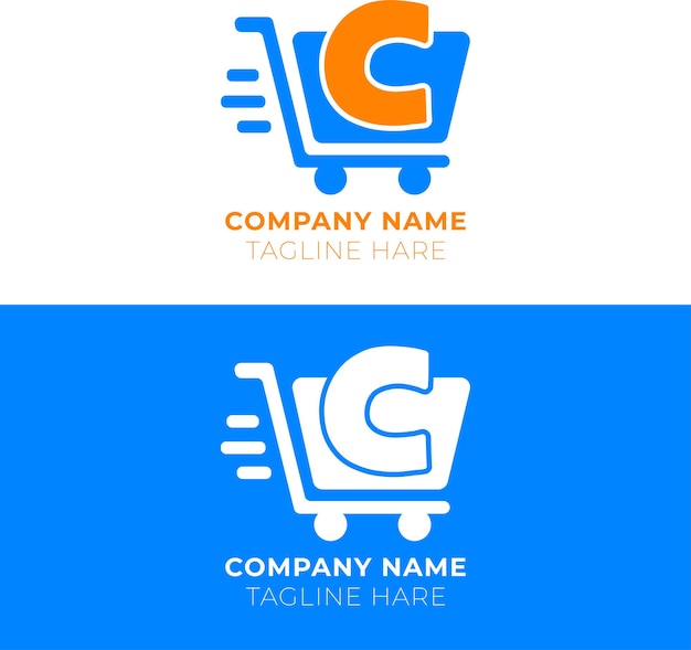 logotipo creativo para el supermercado con inicial C