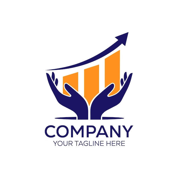 Logotipo de crecimiento y éxito financiero de la empresa