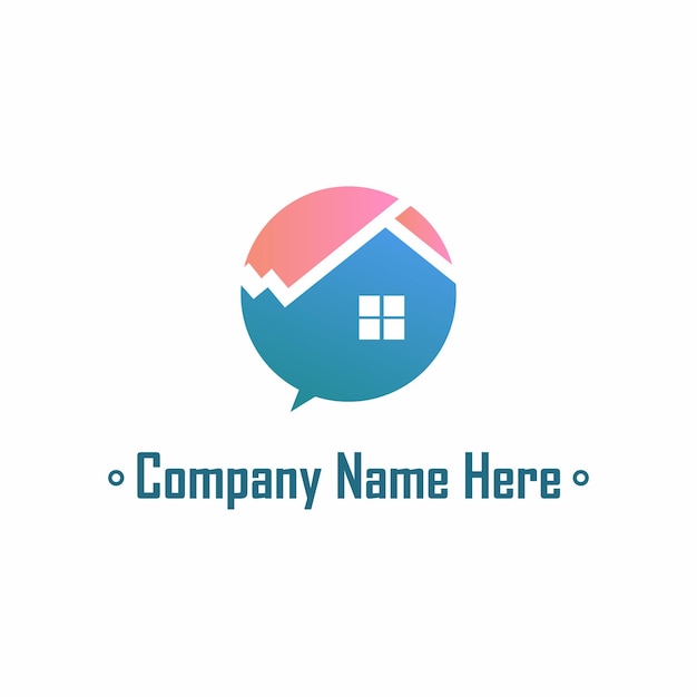 El logotipo de crecimiento inmobiliario