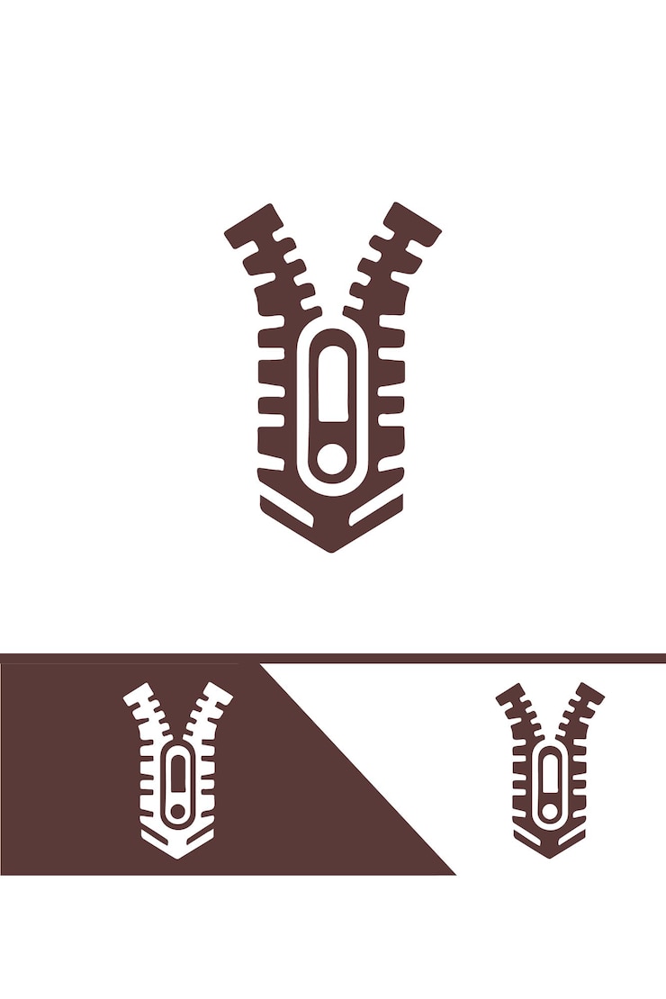 Vector el logotipo de la cremallera