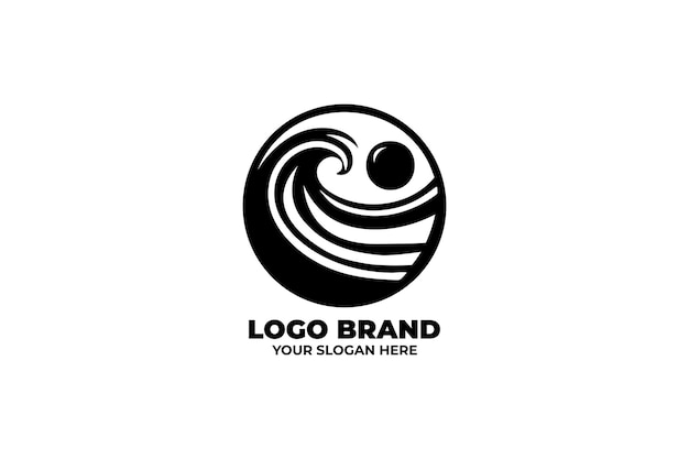 El logotipo de la cresta de la ola