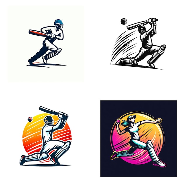 El logotipo del cricket vectorial