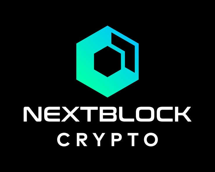 Vector un logotipo para una criptografía llamada siguiente bloque