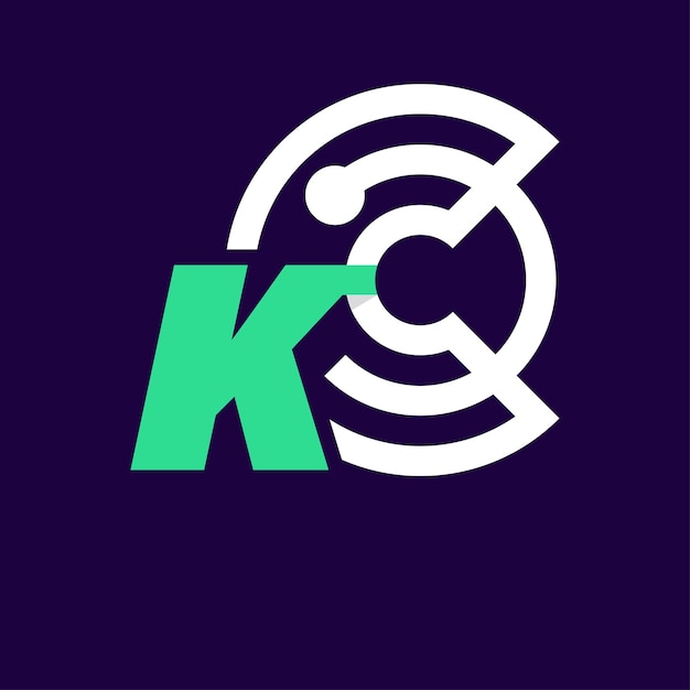 Logotipo criptográfico del alfabeto K