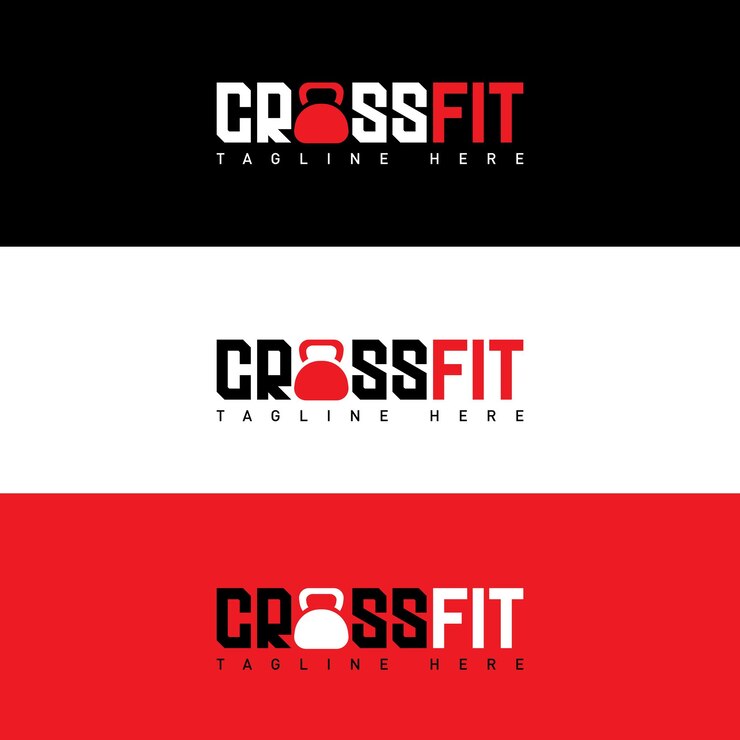El logotipo de crossfit rojo y negro