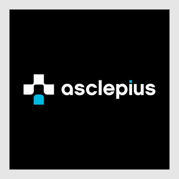 Logotipo cruzado moderno Plantilla de icono médico de salud